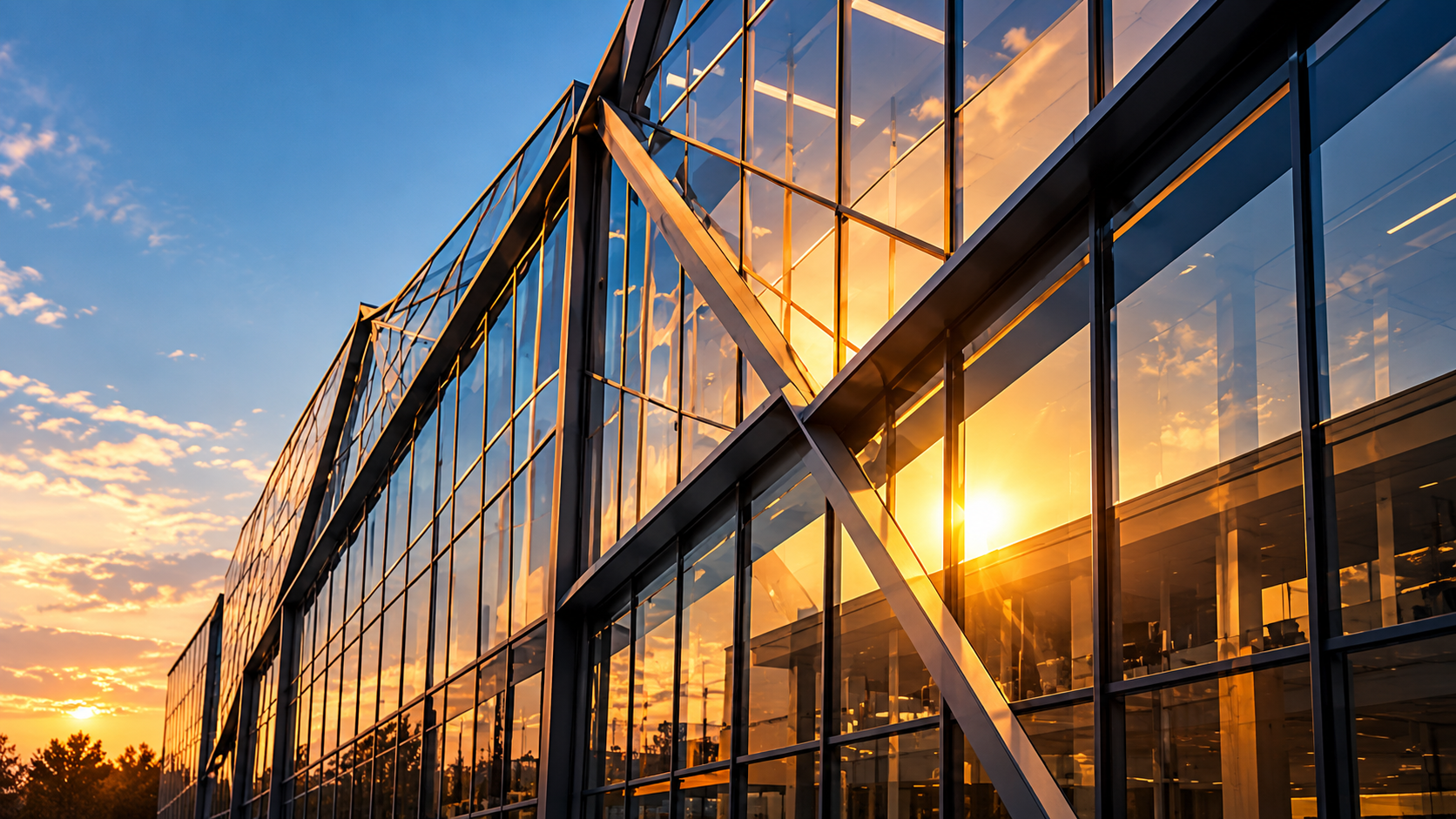 Contemporary architectural photography illustrating communications