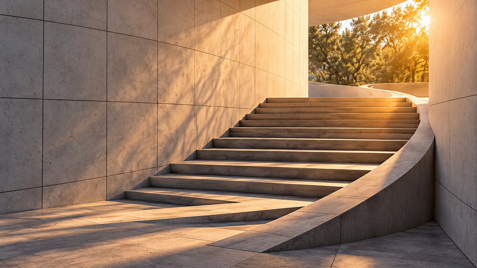 Contemporary architectural photography illustrating processes